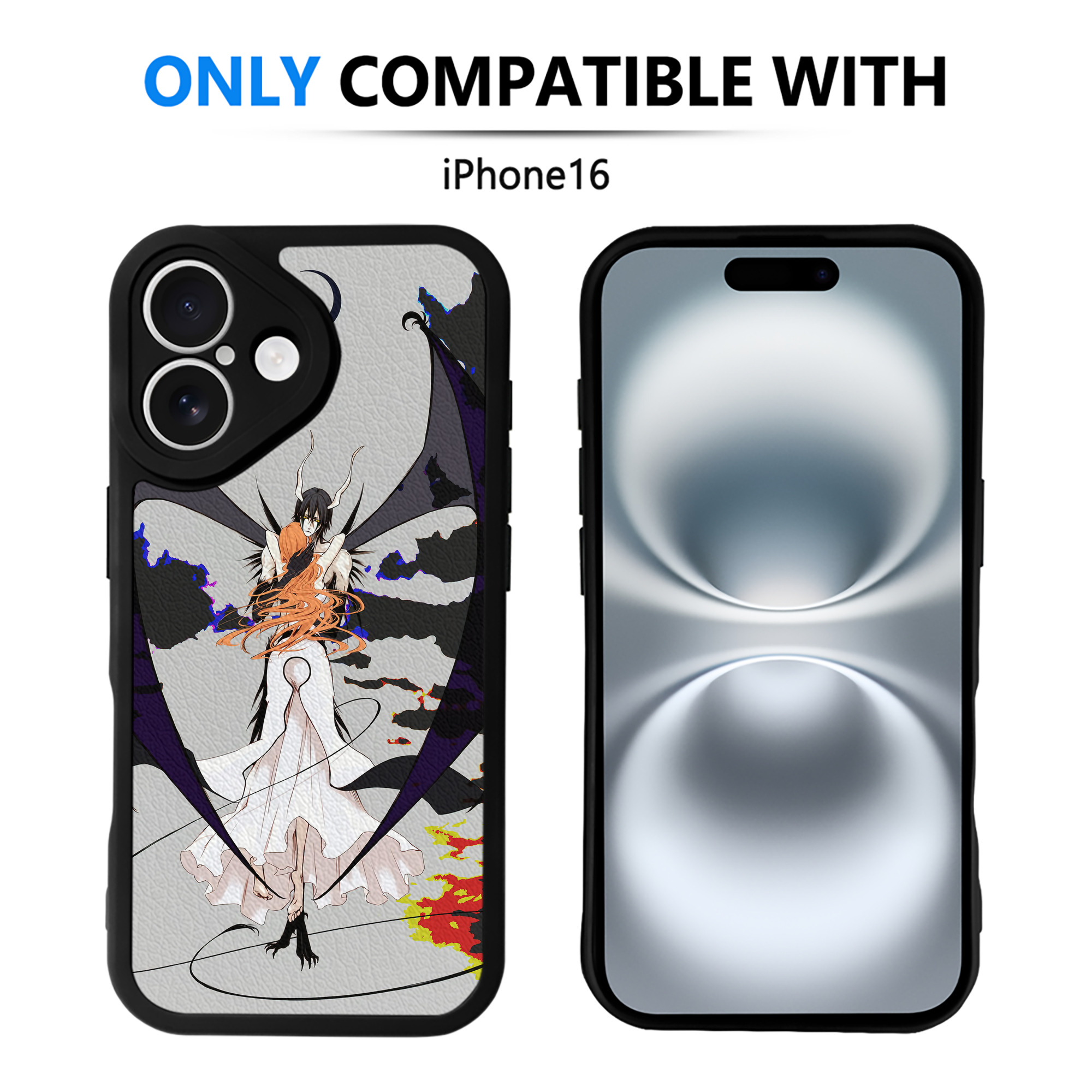 （画像用） ブリーチ BLEACH 【iPhone 16シリーズ対応】シリコンスマホケース（レザー調） 材質：シリコン